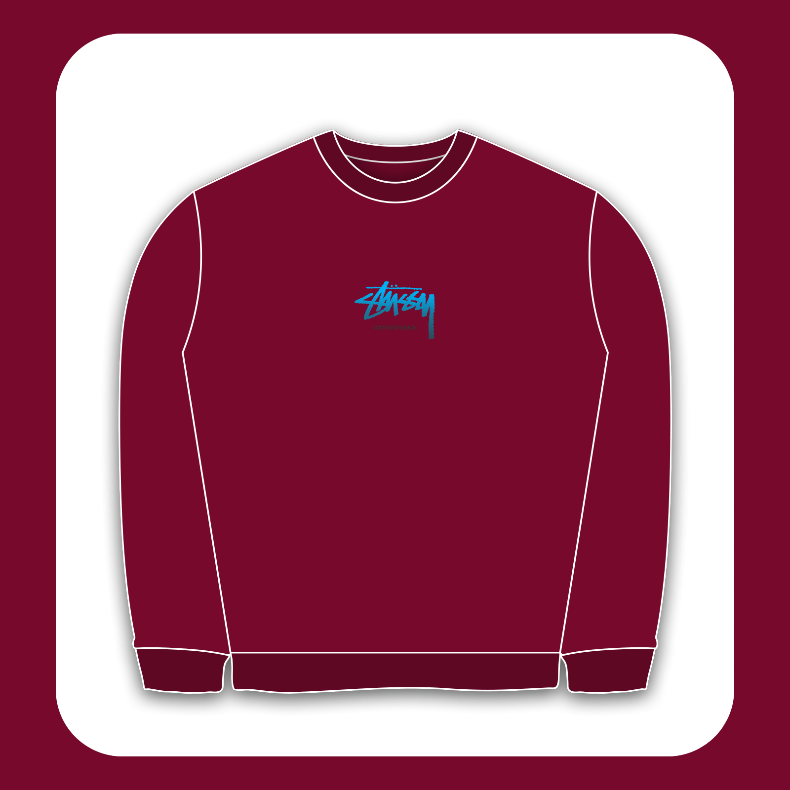 طرح سیلک Stussy مناسب چاپ روی پیش لباس