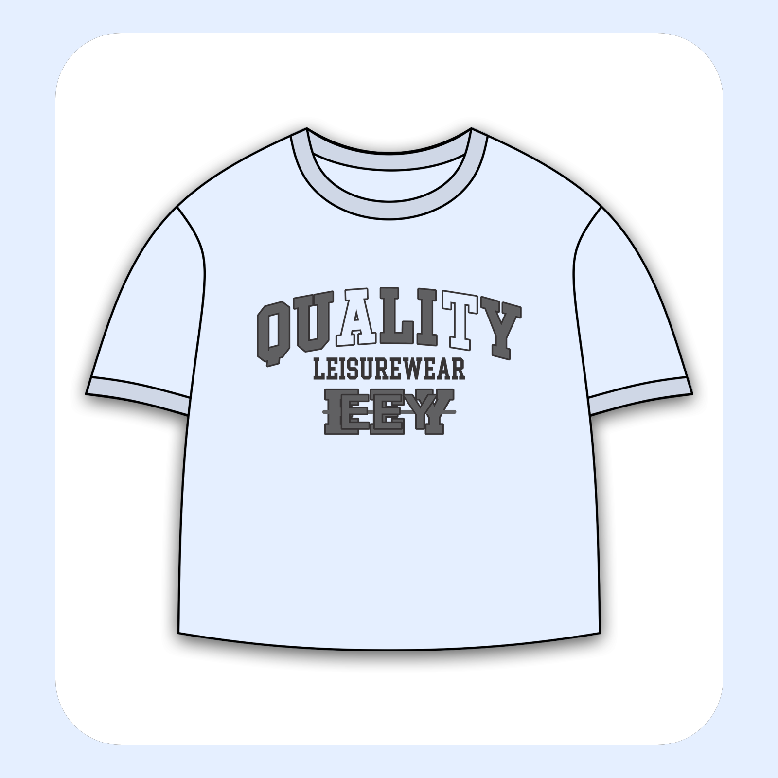 طرح سیلک Quality Leisurewear مناسب چاپ روی پوشاک