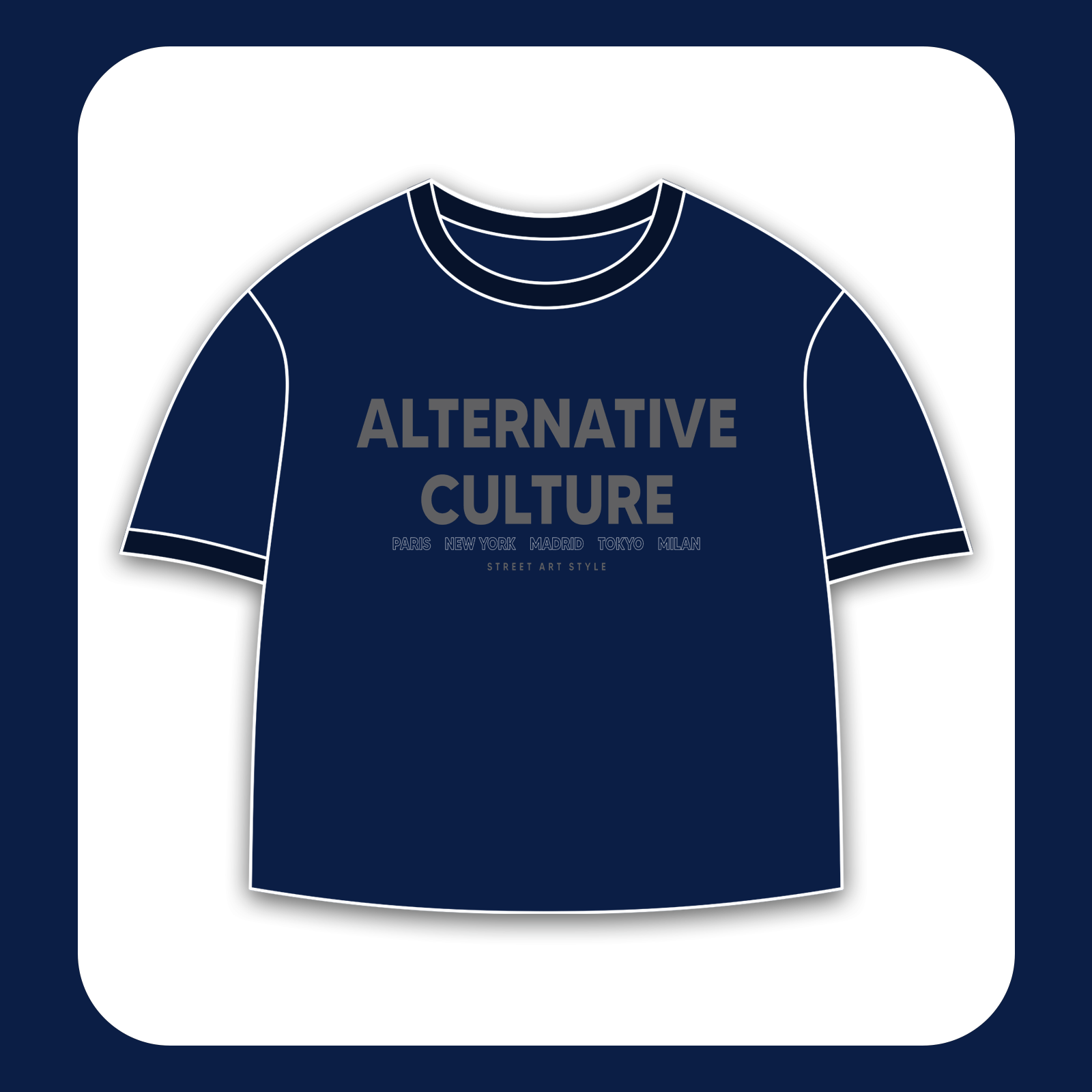 طرح سیلک Alternative Culture مناسب چاپ روی پیش پوشاک