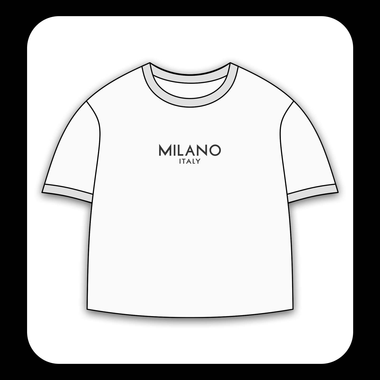 طرح سیلک Milano مناسب چاپ روی پیش تی‌شرت