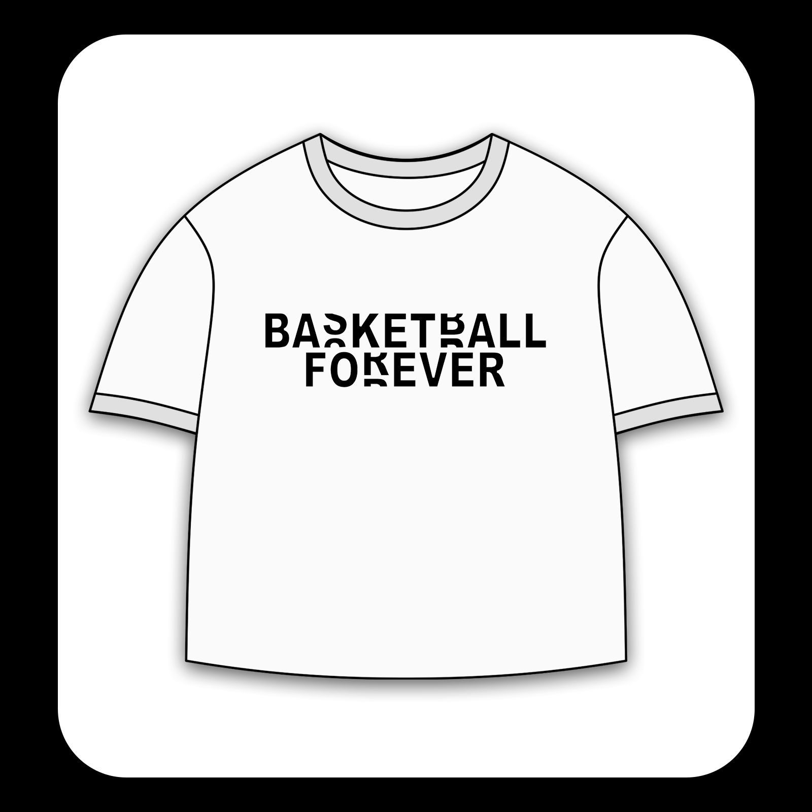 طرح سیلک Basketball Forever مناسب چاپ روی پیش پوشاک