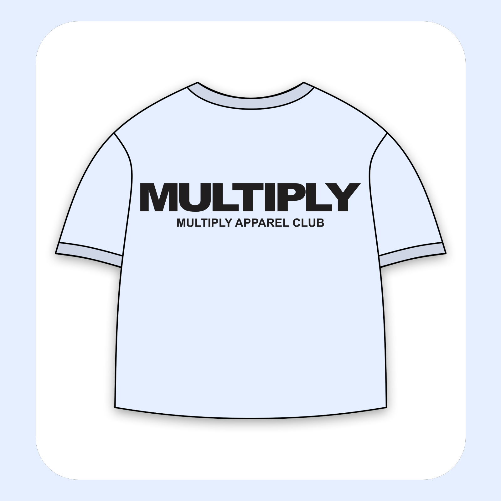 طرح سیلک Multiply Apparel مناسب چاپ روی پشت تی‌شرت