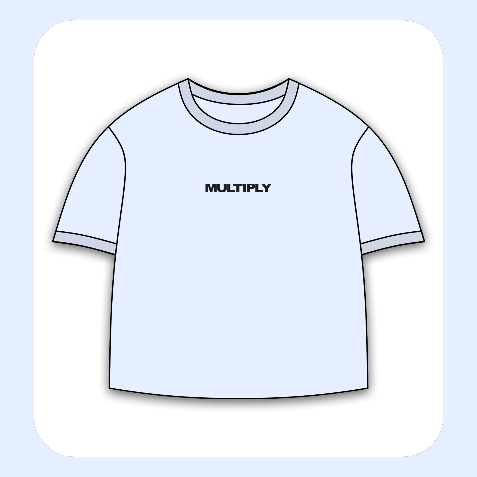 طرح سیلک Multiply مناسب چاپ روی پیش تی‌شرت