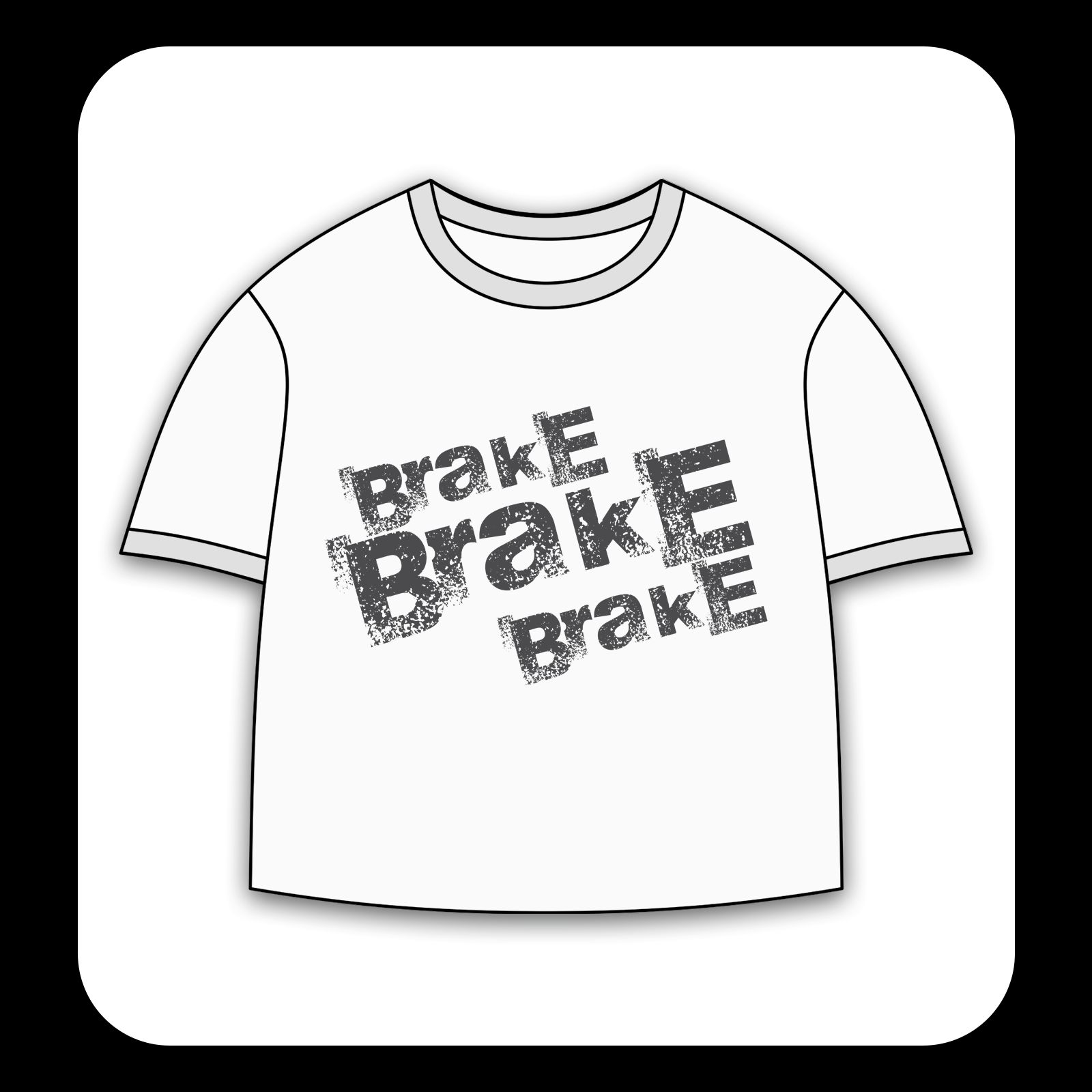طرح سیلک BrakE مناسب چاپ روی پیش پوشاک