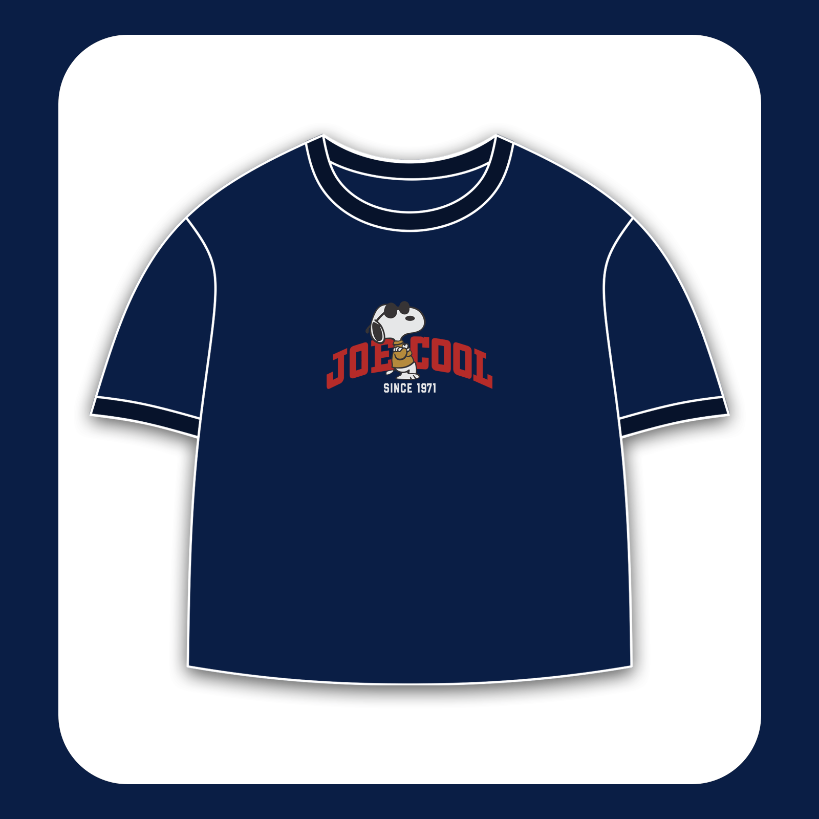 طرح سیلک Joe Cool مناسب چاپچ روی پیش پوشاک