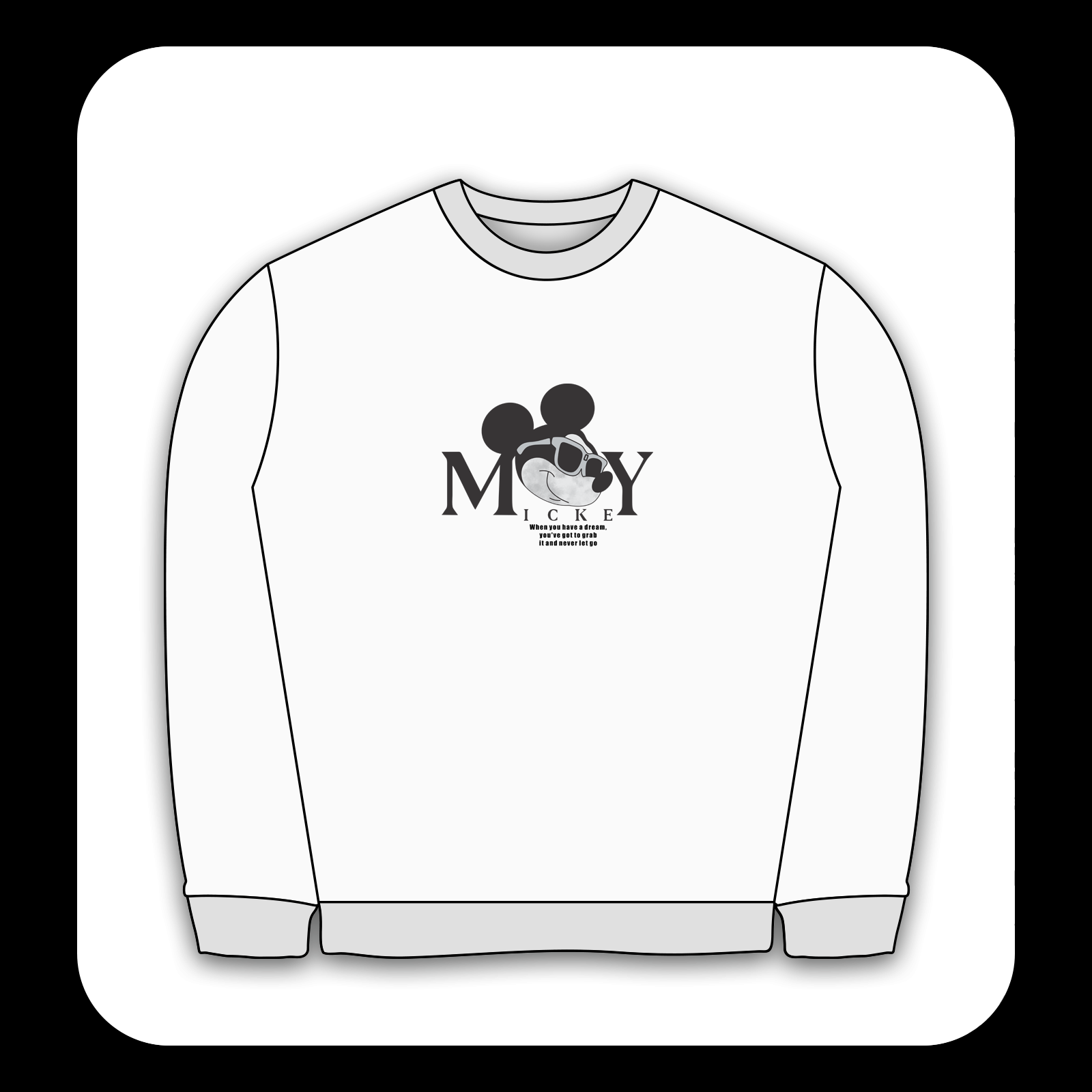 طرح سیلک رویای Mickey مناسب چاپ روی پیش لباس