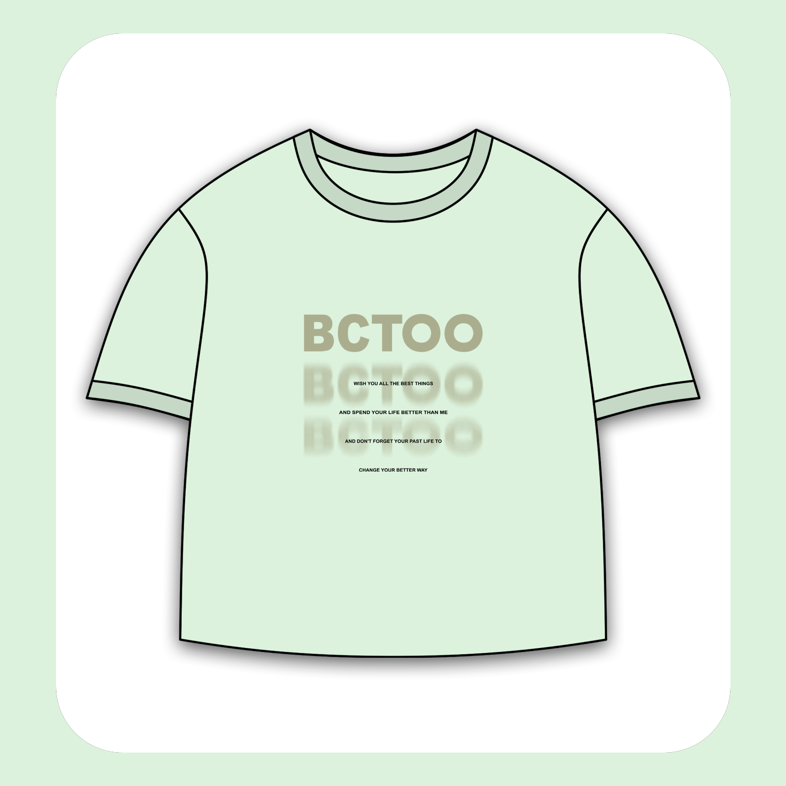 طرح سیلک BCTOO مناسب چاپ روی پیش تی‌شرت