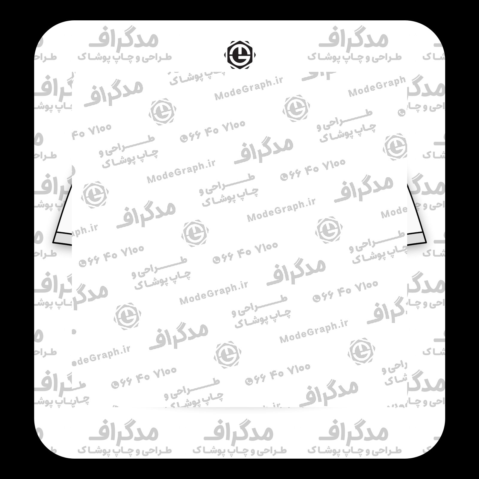 طرح سیلک وارونه Balenciaga مناسب چاپ روی پیش تیشرت