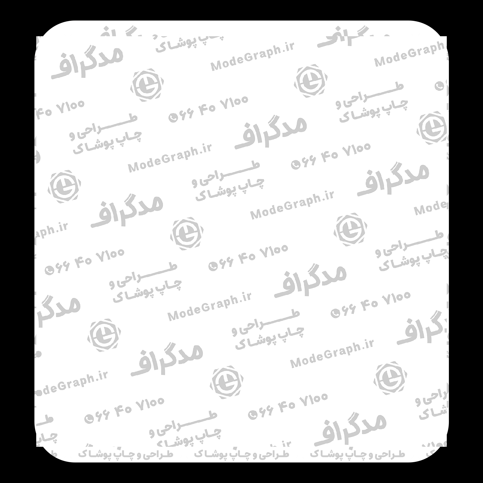 طرح سیلک تحریری About Blank مناسب چاپ روی پشت تیشرت