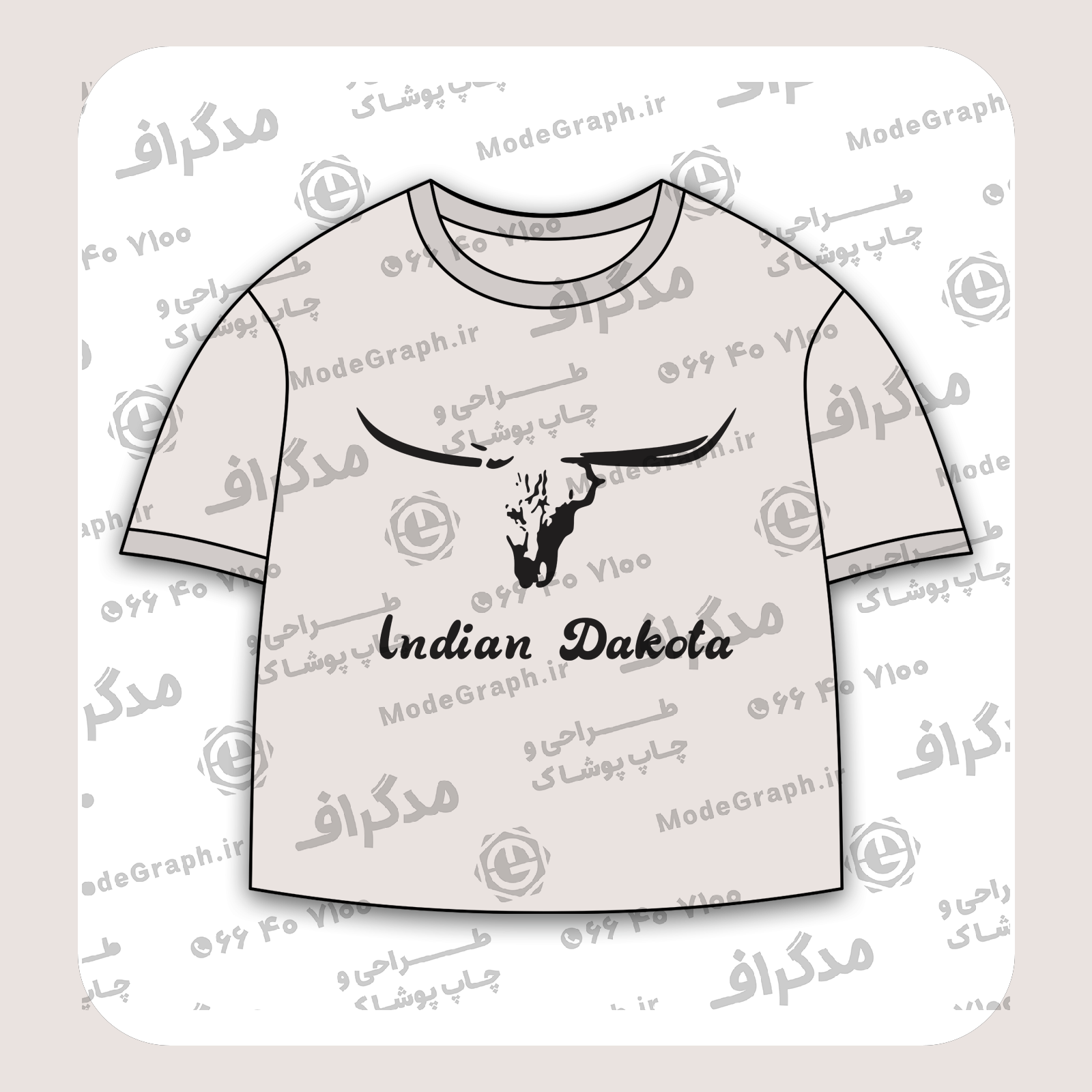 طرح سیلک Dakota مناسب چاپ روی پیش لباس