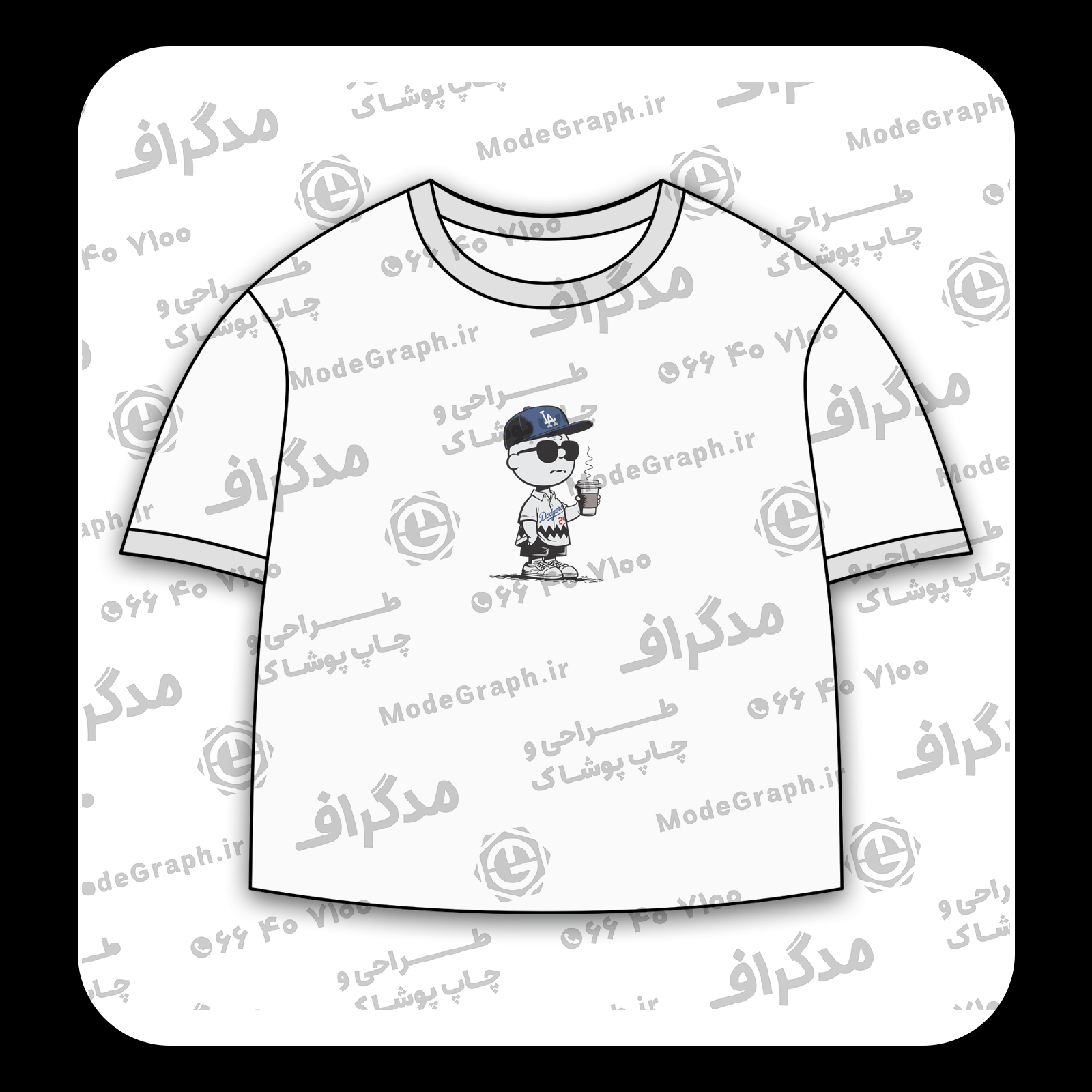 طرح سیلک LA Dodgers مناسب چاپ روی پیش لباس